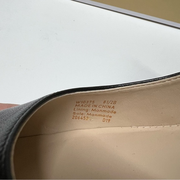 Cole Haan Gemma Logo Pump 8.5B Black Leather Slip on Comfort Business Casual - Picture 11 of 12